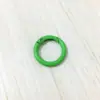 Hebilla de resorte de color, anillo de resorte de aleación de pintura de círculo abierto de metal, cadena para teléfono móvil, cadena para bolso, accesorios hechos a mano