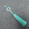 Yixiangfei 8B-5 Anillo de Correr Cierre de Langosta Borla 8 Borlas Estilo Antiguo Accesorios Dinastía Han Colgante para Ropa Artesanía Decoración