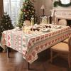 Toalha de Mesa de Natal Impermeável e à Prova de Óleo Sem Lavar Toalha de Mesa Luxo Acessível Decoração de Feriado de Alto Nível Atmosfera Capa para Mesa de Centro