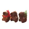 Celebridad de internet lindo capibara capibara colgante peluche juguete muñeca bolsa colgante llavero Muñeca Muñeca