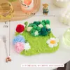 Paquete de Materiales para Alfombra Rosa Fantasía Hecha a Mano para Principiantes Arte de Fibra Decorativa Casero Regalo de Cumpleaños Inauguración de Casa