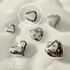 Perro Globo Electrochapado en Acrílico Forma de Corazón Hecho a Mano Materiales de Amor Materiales para Joyería DIY Accesorios Colgantes para Cadena de Teléfono Bolsos