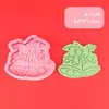 Molde para Galletas Temático Navideño Dibujo Animado Regalo de Navidad Galleta Artificial Prensado Estéreo 3D Herramienta de Horneado para Fondant