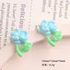 Accesorios de Resina DIY de Dibujos Animados Accesorios Flor Pequeña Gel de Crema Pasador Hecho a Mano Funda para Teléfono Móvil Hebilla de Zapato Accesorios