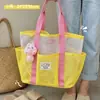 Bolsa de Malla para Nadar Especial para Playa Gran Capacidad Baño Portátil Neceser Malla Bolsa de Almacenamiento para Traje de Baño de Playa