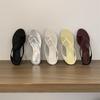 Chanclas de Diseñador Únicas de Tacón Bajo Verano 2026 Nuevas Sandalias de Tira Abiertas Versátiles para Mujer