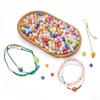 Contas de pipoca de acrílico coloridas mágicas, contas de bolha banhadas a AB, contas de cor, pulseira feita à mão, colar de tecido faça você mesmo, material de contas