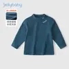 [Veludo Quente] Camiseta de Segunda Pele para Meninas para Outono e Inverno, Camiseta de Manga Longa para Crianças Pequenas, Roupa Íntima para Meninos, Blusa de Gola Alta Curta para Bebê de 3 Anos
