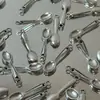 Venda Quente Transfronteiriça Garfo e Colher Grandes de Metal Liga Miniatura Brinquedo de Comida Mini Garfo e Colher Acessórios para Casa de Boneca DIY