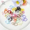 Chaveiro Pingente Fivela Universal Coração de Liga Colorido Acessórios DIY Pingente Cor de Doce Fivela de Mola Pingente de Bolsa