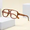 Gafas de Sol Pilot de Doble Puente de Moda para Hombre, Cuadradas Casuales 2025, Montura de Gafas de Alta Gama con Filtro de Luz Azul
