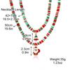 Explosiones Transfronterizas Europeo y Americano Amazon Joyería Navideña Pulsera Copo de Nieve Cristal Cuentas Pulsera Navideña para Mujer traje