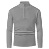 Suéter tipo polo de punto para hombre con media cremallera, estilo europeo y americano, cálido, casual, de manga larga, para otoño e invierno, Amazon transfronterizo