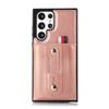 Funda de cuero con anillo para teléfono móvil Samsung A13/A73/A54, carcasa trasera con clip para tarjeta, A14/A42 5G