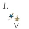 Accesorios de joyería de aleación con aceite de goteo, aretes colgantes de estrella y luna, materiales DIY hechos a mano, ventas directas de fábrica