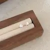 Pendientes de botón de plata de ley S925 estilo coreano Chi Heng con incrustación de estrella de cinco puntas para mujer, joyería de lujo ligero, minimalista, fresca, delicada, pendientes de moda