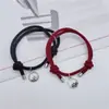 Pulsera de Pareja Votos de Montaña y Mar Transfronterizos Imán Atrae Amor Verdadero y un Par de Pulseras Tejidas a Mano para Hombre y Mujer