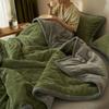Cobertor Inverno Espessado Forrado com Lã Lençóis Colcha Veludo Coral Cobertor de Sofá Cobertor de Soneca para Escritório Cobertor de Cama