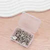 Chinchetas de gancho de doble cabeza de aleación de zinc, Chinchetas planas en caja, Dorado, Negro, Bronce antiguo, Ganchos para tablero de corcho, Clips
