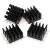 Disipador de calor de perfil de aluminio para Raspberry Pi con ranuras, Disipador de calor para chip negro 14*14*7mm