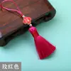 Borla de 8 cm Trébol de Cuatro Hojas Sachet Metálico Borla Colgante Pequeña Marcapáginas Memoria USB Teléfono Móvil Colgante Pequeño Fabricante Venta al por Mayor