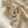 Nuevo Pasador de Pelo con Nota Musical Clave de Sol para Mujer, Pinza de Tiburón para Recogido en la Parte Posterior de la Cabeza, Elegante Accesorio de Pelo Retro Francés