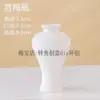 Porcelana Azul y Blanca Pintada a Mano DIY Jarrón Pintado Hecho a Mano Cerámica Blanca en Blanco Pintura por Transferencia de Agua Mármolado Cuerpo Liso Jarrón Arte Cerámica