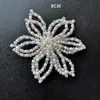 Acessórios de Moda Elegantes de Alta Qualidade Franceses Flor Trançada de Pérola Artificial Feita à Mão Broche de Lapela para Roupa Produto Semi-Acabado DIY