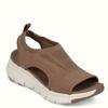 Sandalias Transfronterizas Nuevas de Verano para Mujer Tejido de Malla Suela Gruesa Suela Suave Deportivas Casuales Zapatos para Mujer Suela Plana Tejido Fly Boca de Pez Mujer