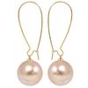 Corea del Sur Aretes de Perla Haiqing Grandes Aretes Celebridad de Internet Elegantes Aretes Largos Elegantes en Forma de U