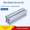 Cilindro fino SDA25 * 10/15/20/25/30/40/50/75/100 -S pode ser adicionalmente magnetizado