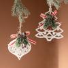 Comercio exterior nuevas decoraciones navideñas árbol de Navidad piñas pegajosas agujas de pino colgante decorativo diseño adornos creativos