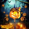 Lámpara de proyección decorativa de Halloween bolsa de materiales DIY hecha a mano para niños linterna lámpara de calabaza accesorios para actividades de jardín de infantes