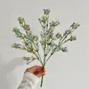 Siente el mango de goma suave ramo de flor artificial estrellada sala de estar decoración del hogar flor pequeña fresca flor artificial ramo para novia