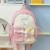 Mochila Linda Versátil de Moda Transfronteriza para Niñas, Adecuada para Estudiantes de Secundaria y Preparatoria, Gran Capacidad, Elegante Bolsa para Laptop, Mochila de Doble Hombro