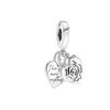 Plata S925 Chapada en Plata Pan's Dora Nuevo Ángel de Amor de Disney Alas de Ángel Brújula del Destino de Año Nuevo Accesorios DIY