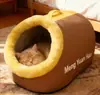 Nueva cama de felpa cálida de invierno para gatos, suministros para mascotas cerrados, casa para dormir de gato, saco de dormir para gatos, disponible para venta al por mayor