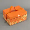 Fabricante 2025 Caja de Regalo de Pasteles de Luna de Mediados de Otoño Caja de Empaque de Regalo de Mediados de Otoño Caja Vacía Caja de Pasteles Portátil Exquisita