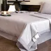 Juego de Cuatro Piezas de Colcha de Verano Jacquard Morado de Algodón 60 Hilos Algodón Puro Lavable a Máquina Individual/Doble Colcha para Aire Acondicionado