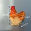 Frango Esculpido em Madeira Feito à Mão Fofo Decoração de Mesa Estudo Escritório Joias Presente Gabinete de TV Joias Presente Decoração