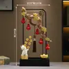 Wufu Linmen Gourd Gato de la Suerte Decoración China de Alta Gama Sala de Estar Oficina Trasladado a Decoración Abierta Fuente de Fábrica