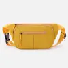 Bolsa de pecho de moda portátil al por mayor, ligera, simple, casual, bandolera, nailon, versátil, para deportes y ciclismo