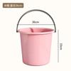 Cubo de Plástico para el Hogar con Tapa Cubo Portátil Cubo Extra Grande para la Lavandería Engrosado Cubo para Baño de Dormitorio Estudiantil Cubo de Almacenamiento de Agua