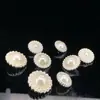 Botones Metálicos Bordados a Mano con Perlas y Diamantes en Stock para Camisas, Abrigos y Chaquetas Estilo Chanel con Acabado de Alta Gama