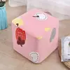 Kit de Materiales DIY para Lata de Leche en Polvo, Funda Casera para Sofá, Funda para Taburete, Cuadrada Moderna para Cambiar Zapatos, Patrón Simple de Dibujos Animados