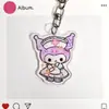 Colgante Transparente Lindo de Doble Cara con Temática de Sanrio Acrílico Dibujo Animado Anime Accesorio Estilo Ins Llavero para Bolsa