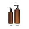 Frasco de Plástico PET para Higienizador de Mãos de Alta Qualidade 300ml Frasco Vazio Transparente 500ml para Gel de Banho Loção com Pump Shampoo