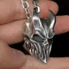 Slaughter To Prevail Pollo Frito Nuclear Muerto Collar Calavera de Roca Joyería de Cadena para Suéter de Personalidad Punk