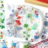 Cinta Infeelmepet Serie Sueños Viejos Showa Materiales Creativos para Decoración de Diario DIY 6 Hojas 4 Estilos