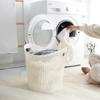 Cesto de lavandería calado para el hogar, baño, cesto de lavandería, cesto de lavandería multifuncional para juguetes y artículos diversos, cesto de almacenamiento grande de plástico